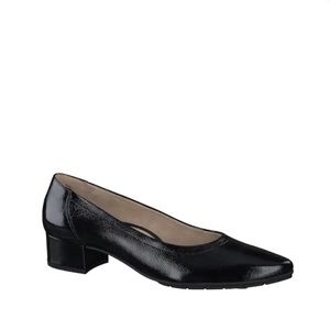 Paul Green Pointed  Toe Pump In Black Crinkle